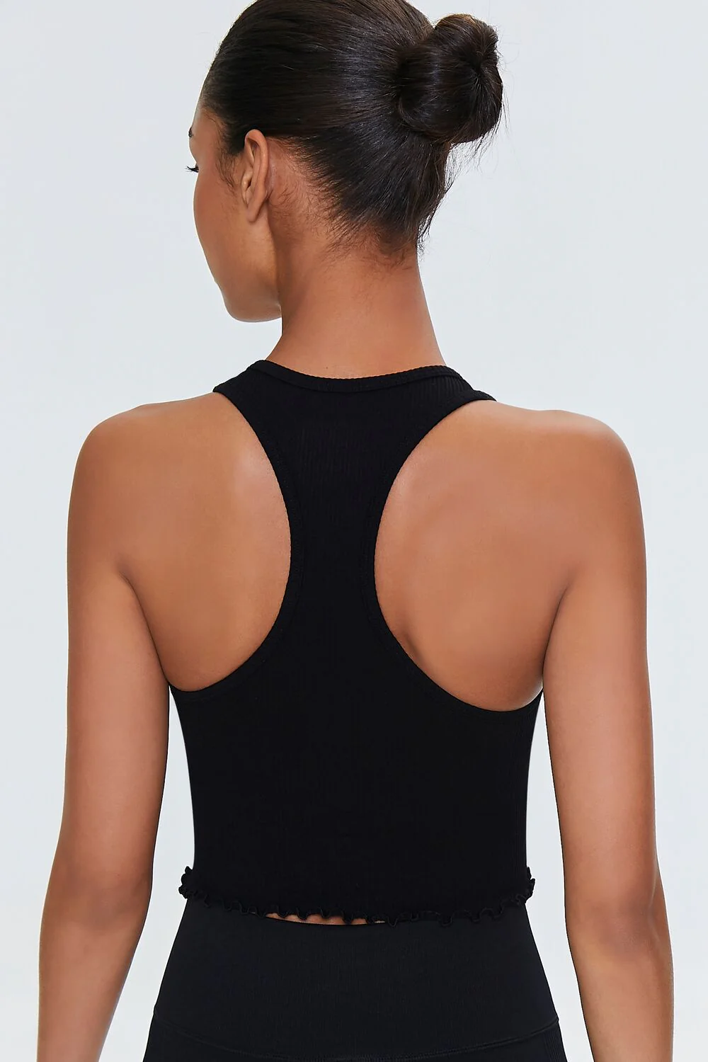 Active Seamless Lettuce-Edge Crop Top - Image 3