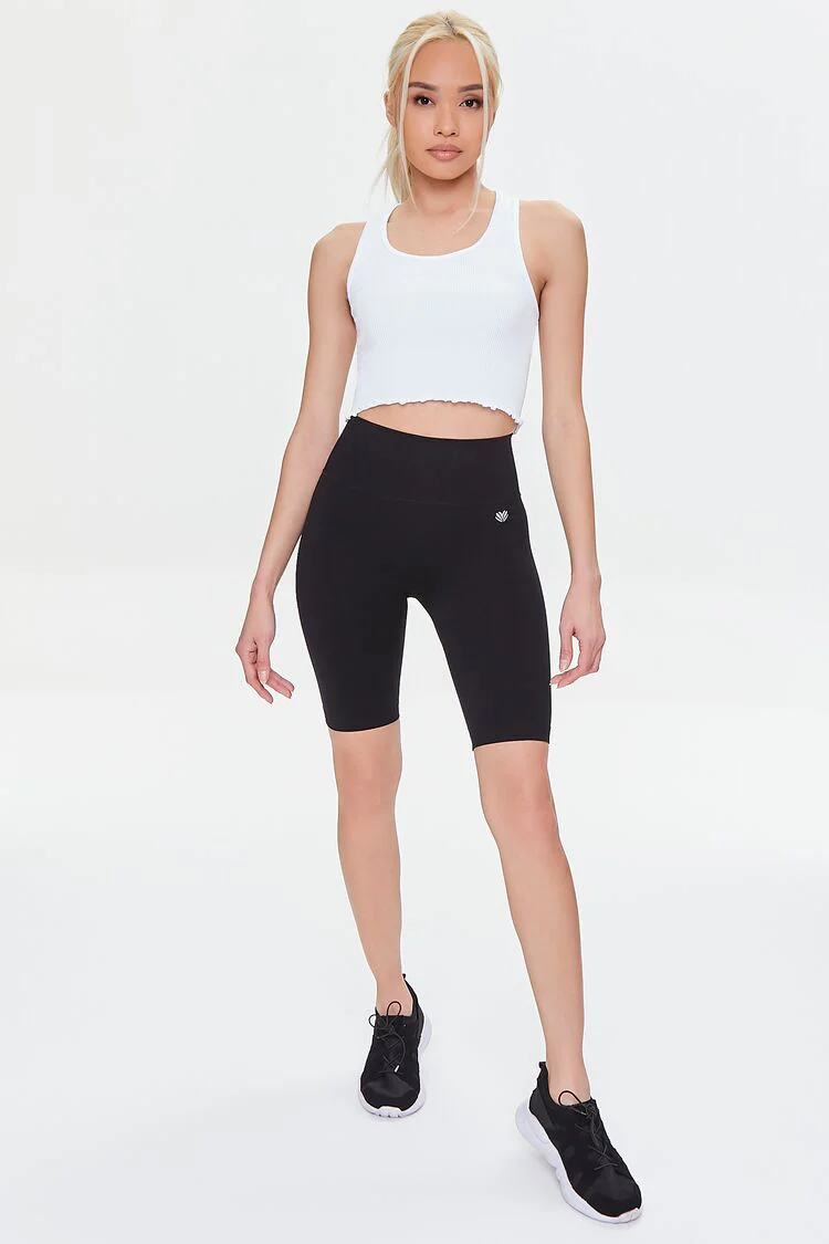Active Seamless Lettuce-Edge Crop Top - Image 9