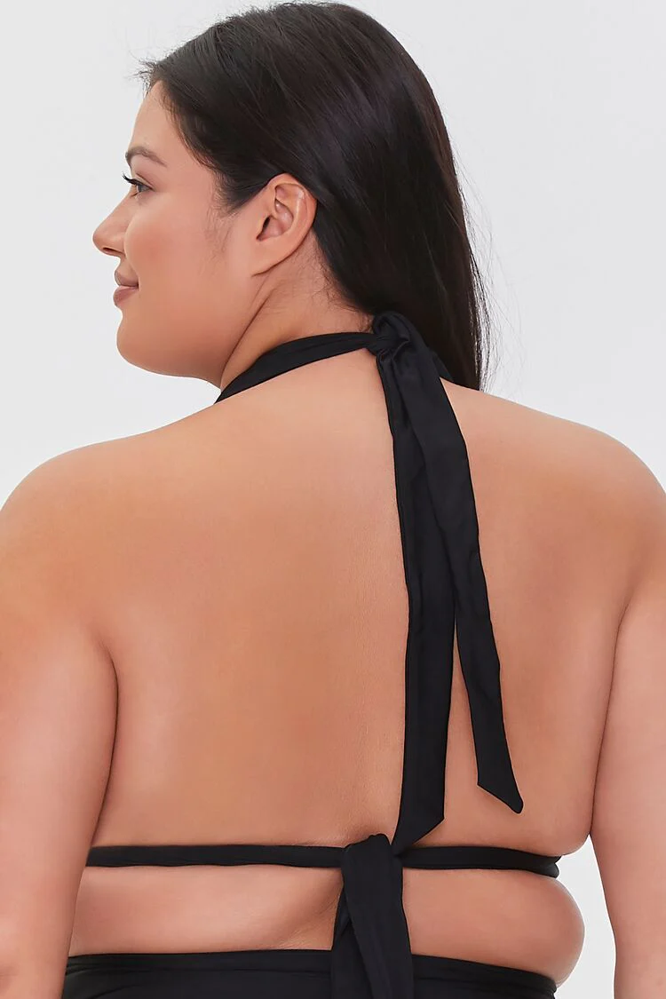 Plus Size Halter Bikini Top - Image 3