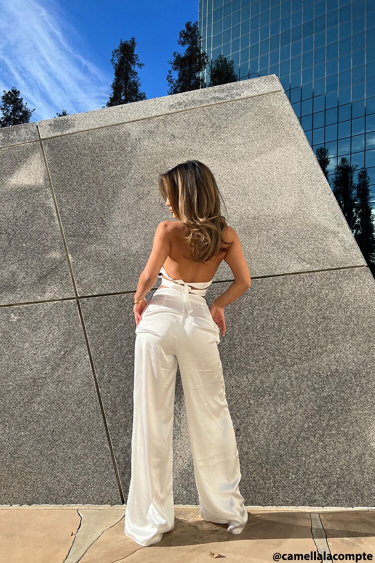 Plunging Top & Pants Set - Image 2