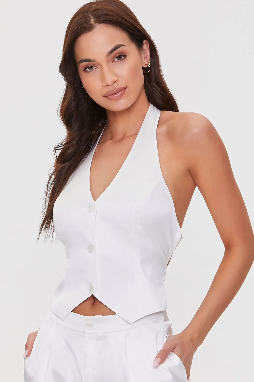 Plunging Top & Pants Set - Image 4