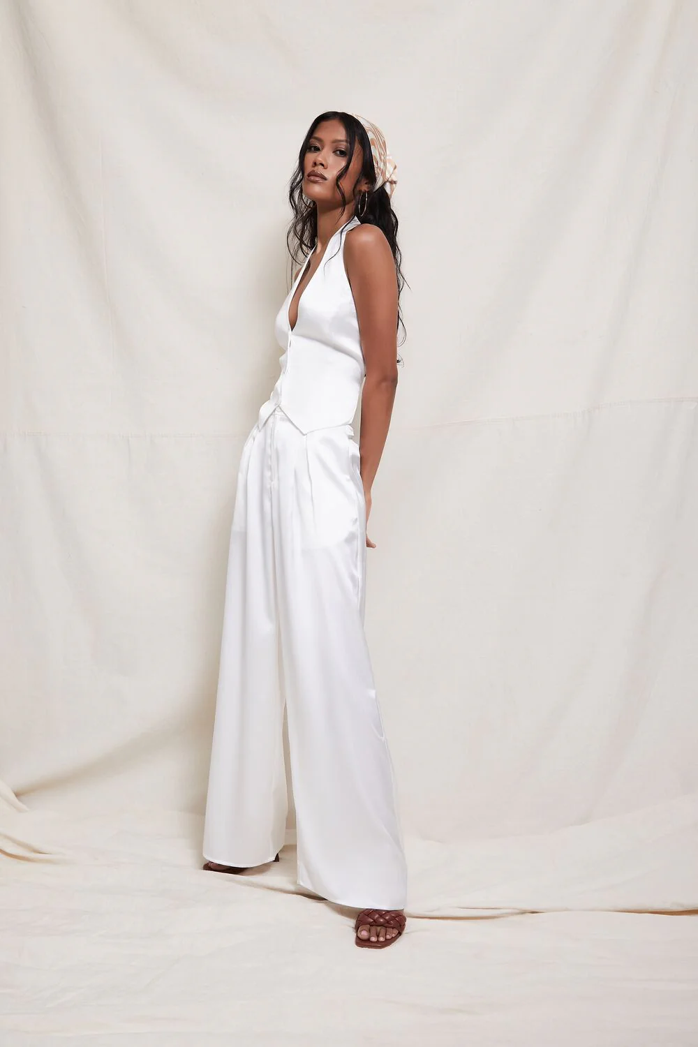 Plunging Top & Pants Set - Image 7