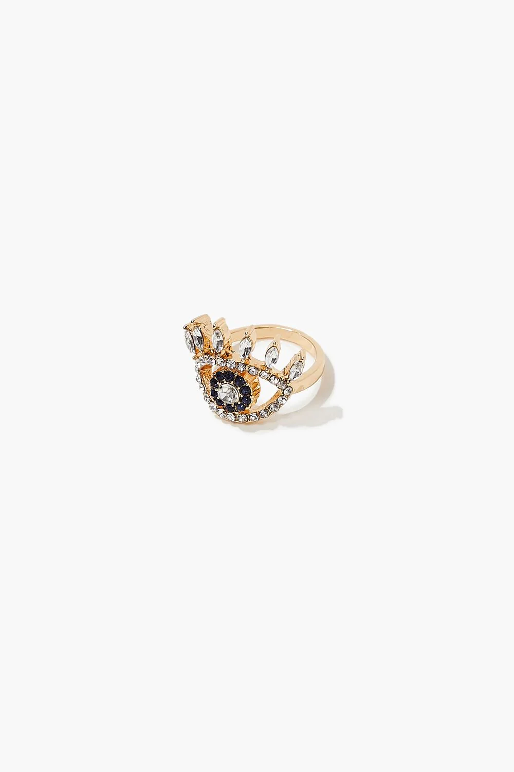 Rhinestone Eye Cocktail Ring - Image 2