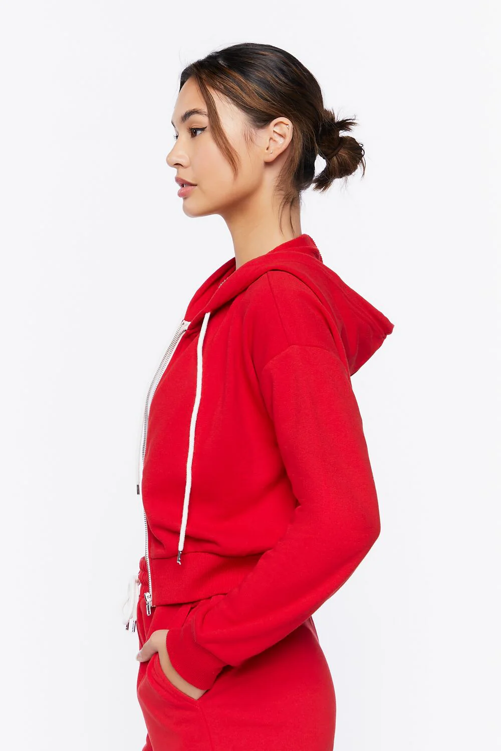 Basic Fleece Zip-Up Hoodie - Image 17