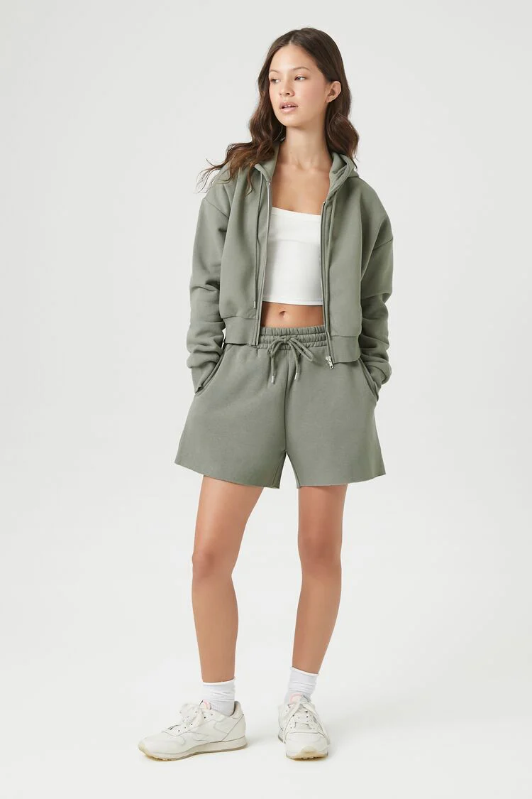 Basic Fleece Zip-Up Hoodie - Image 29