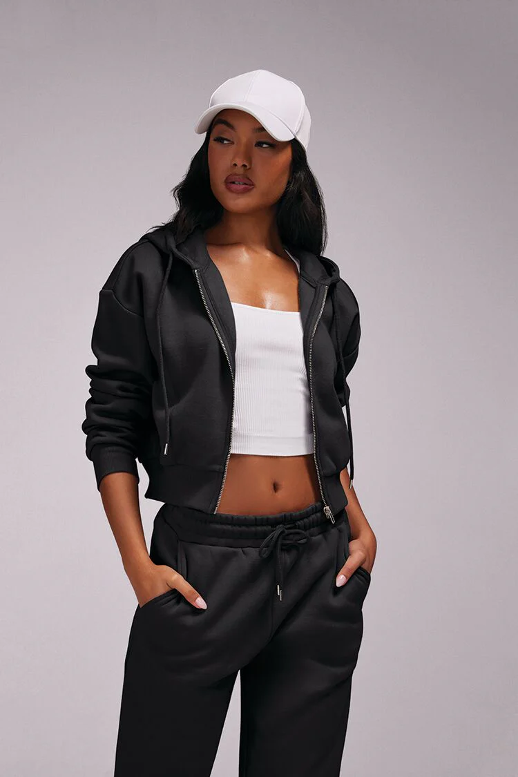 Basic Fleece Zip-Up Hoodie - Image 31