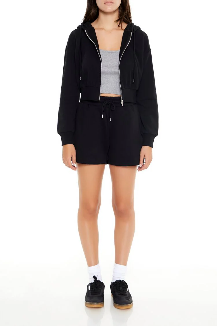 Basic Fleece Zip-Up Hoodie - Image 32