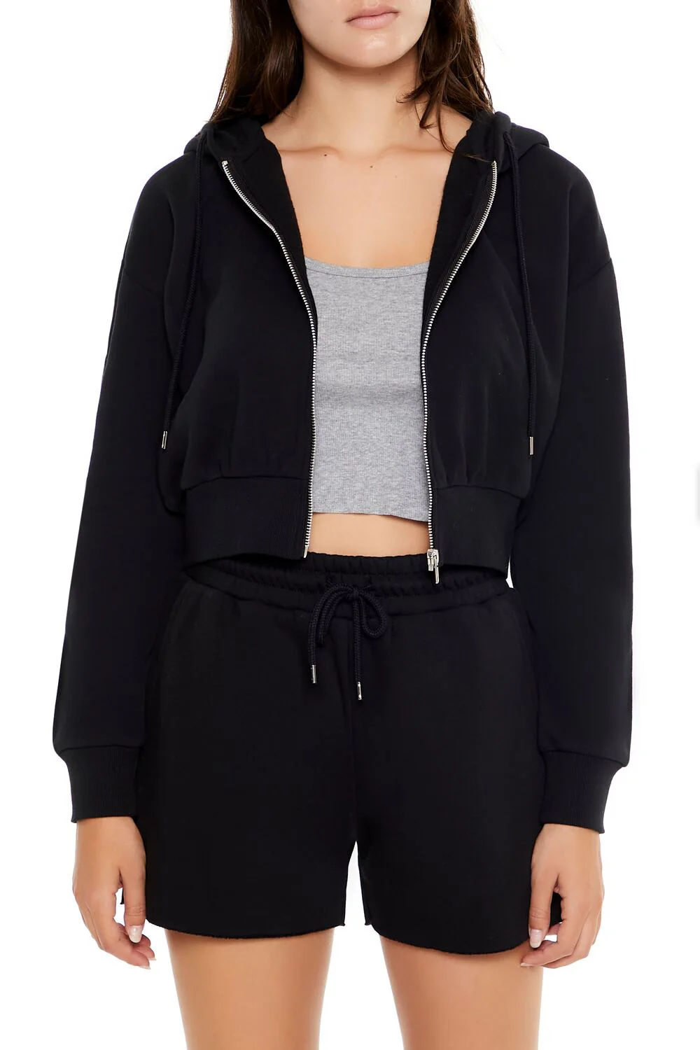 Basic Fleece Zip-Up Hoodie - Image 36