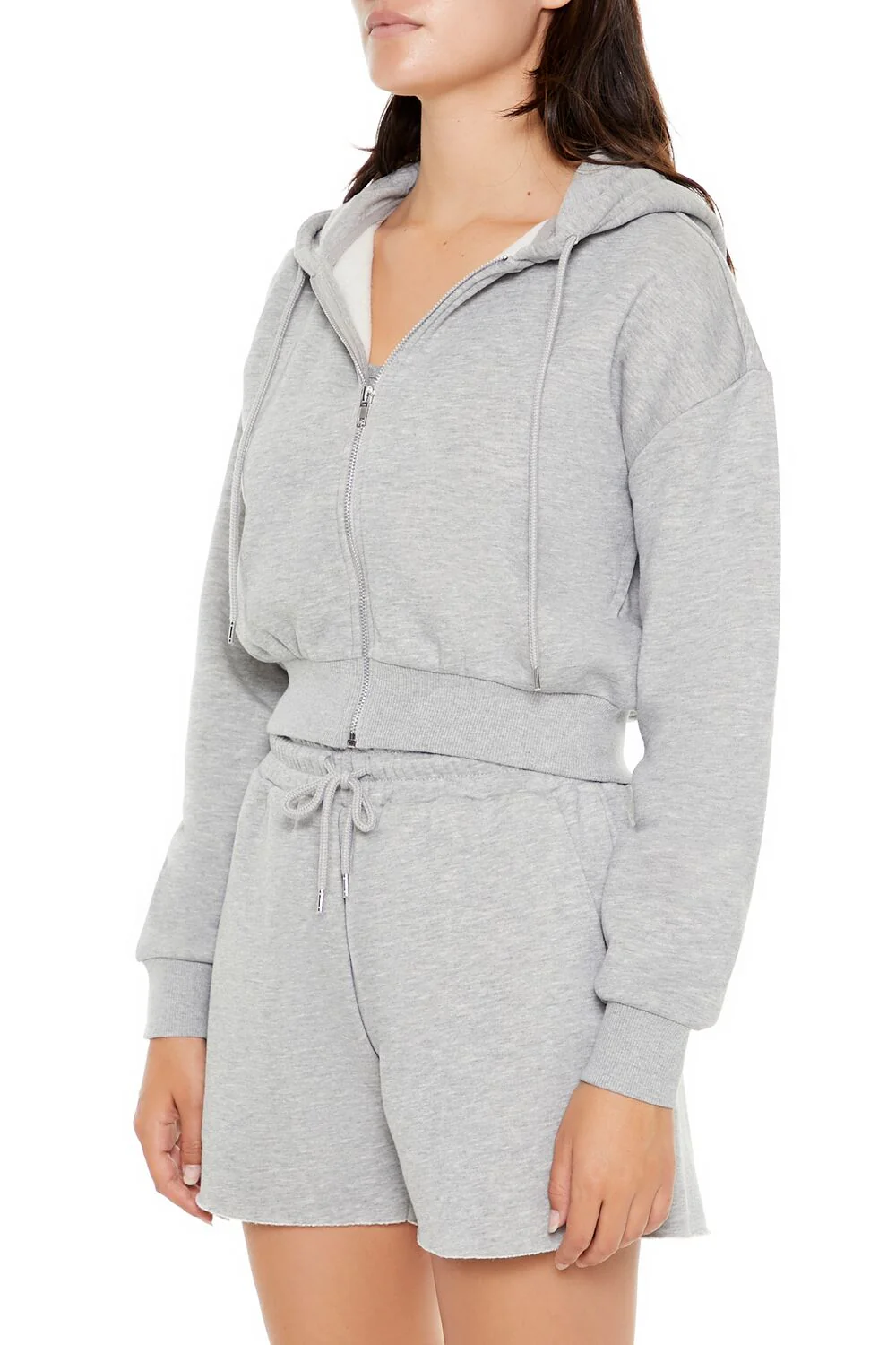 Basic Fleece Zip-Up Hoodie - Image 4