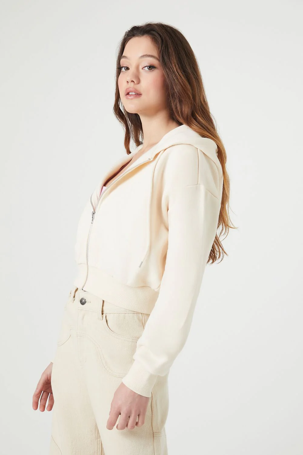 Basic Fleece Zip-Up Hoodie - Image 7