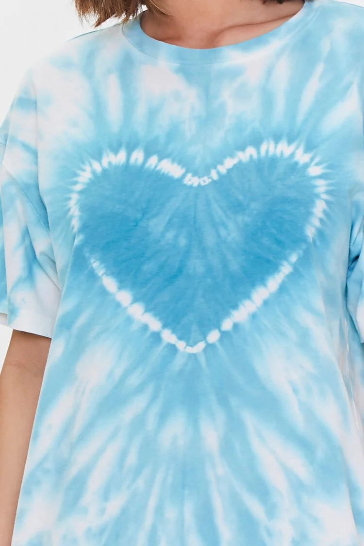 Tie-Dye Heart Drop-Sleeve Tee - Image 5