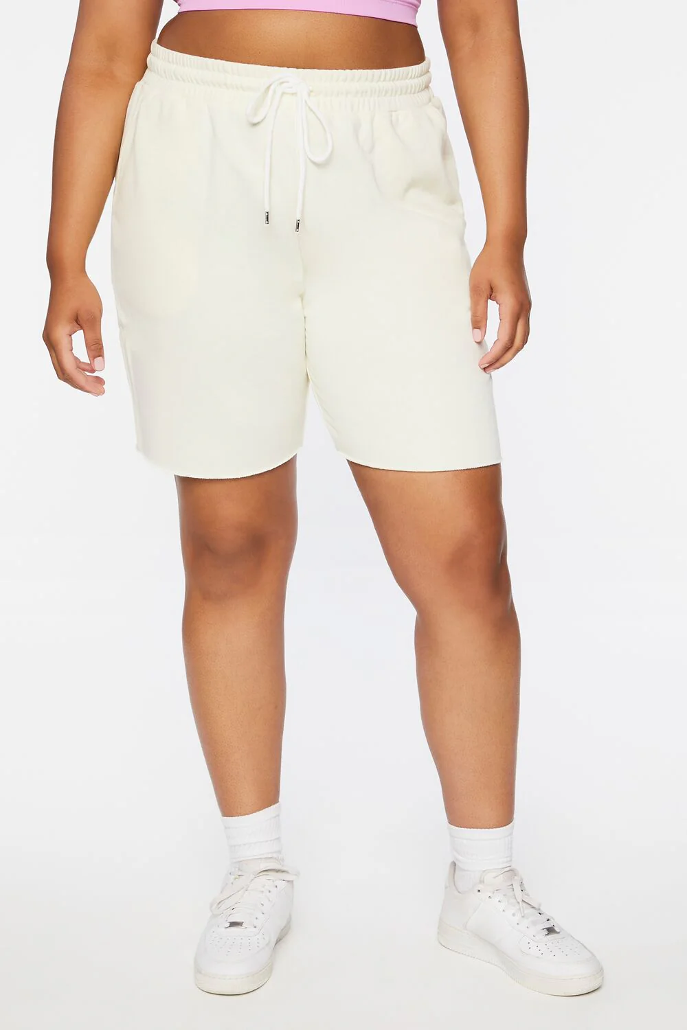Plus Size French Terry Sweatshorts - Image 2