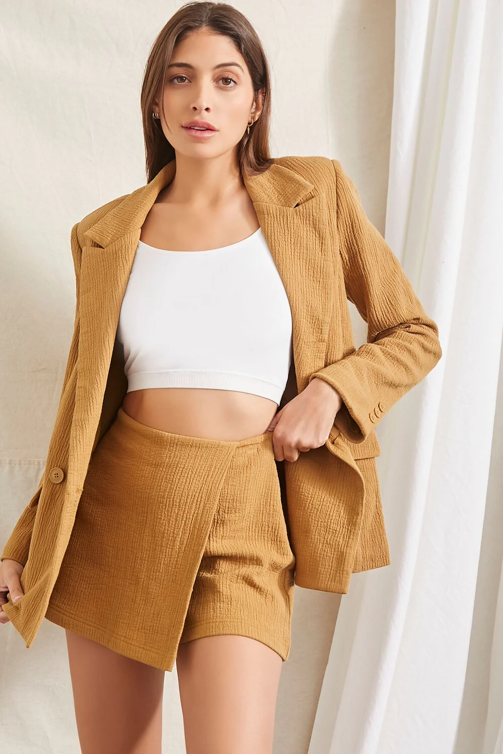 Crinkled High-Rise Skort - Image 6