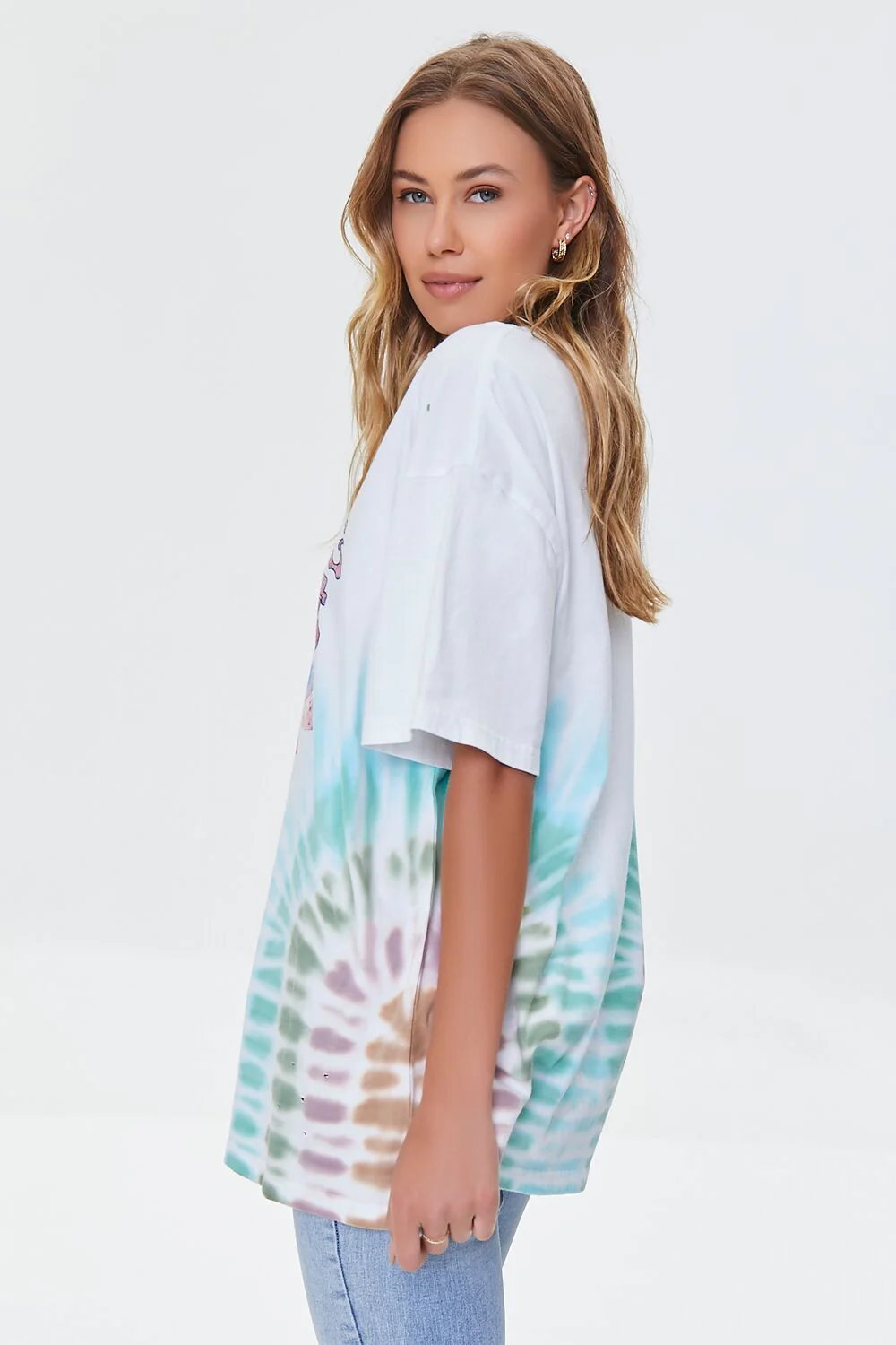 Cosmic Vibes Graphic Tie-Dye Tee - Image 2