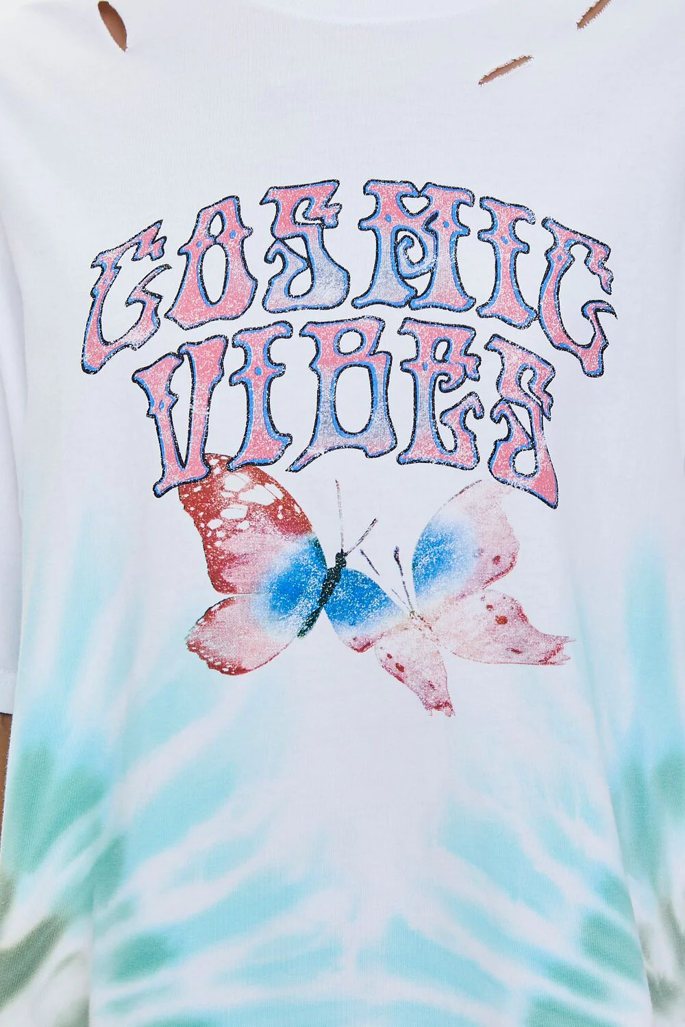 Cosmic Vibes Graphic Tie-Dye Tee - Image 5