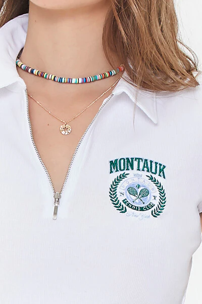Embroidered Montauk Crop Top - Image 5