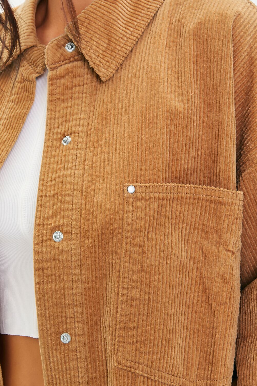 Corduroy Dolphin-Hem Shacket - Image 5