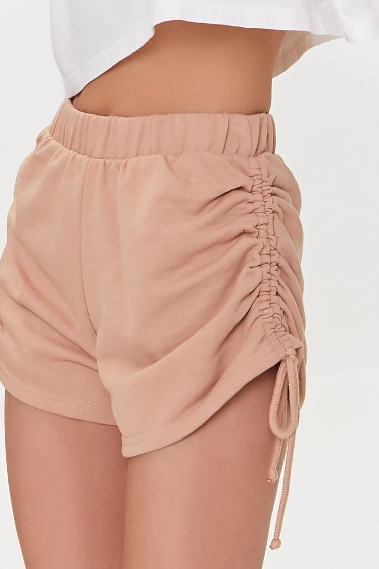 Ruched Drawstring Shorts - Image 6