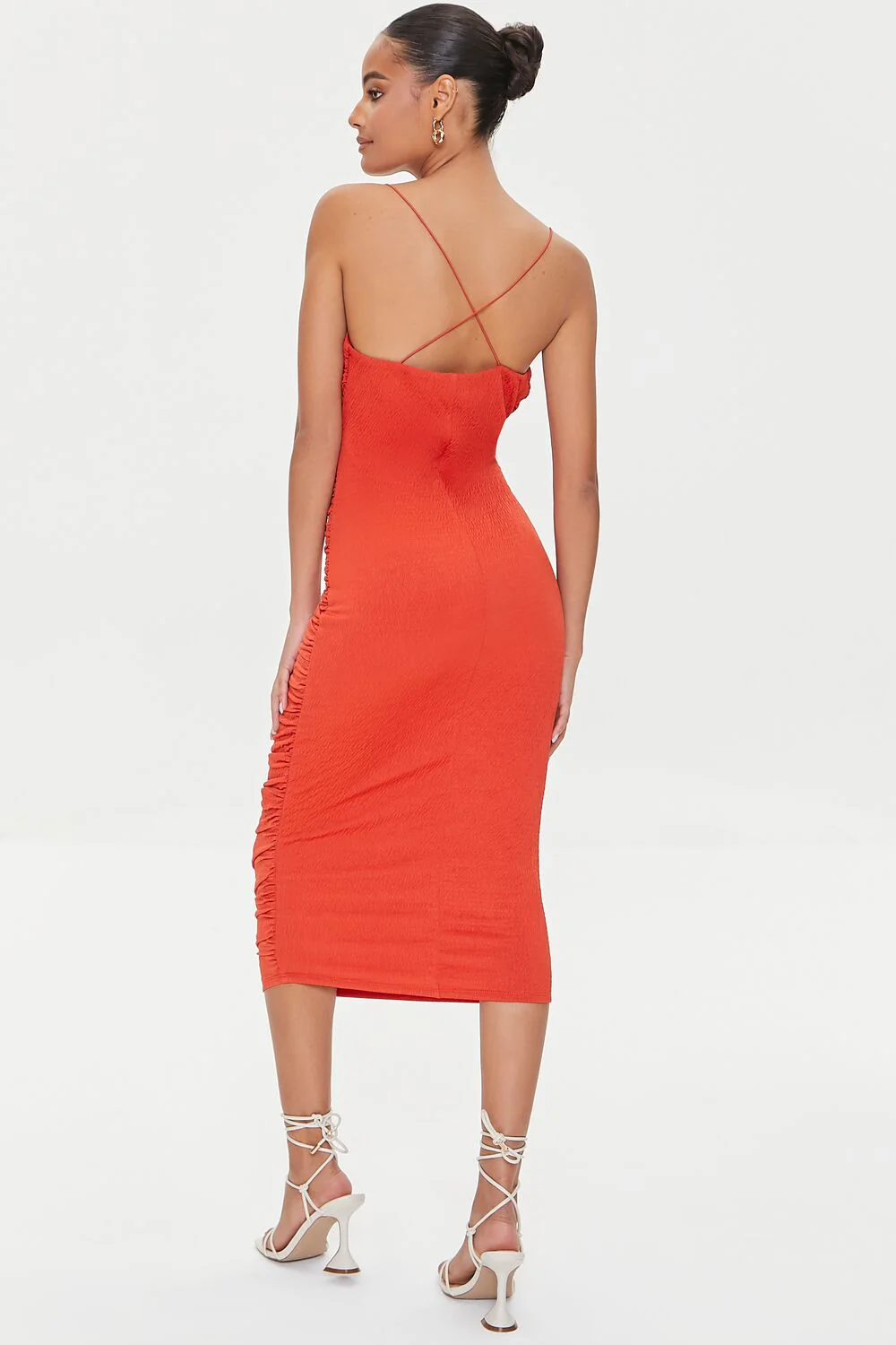 Bodycon Cowl Midi Dress - Image 3