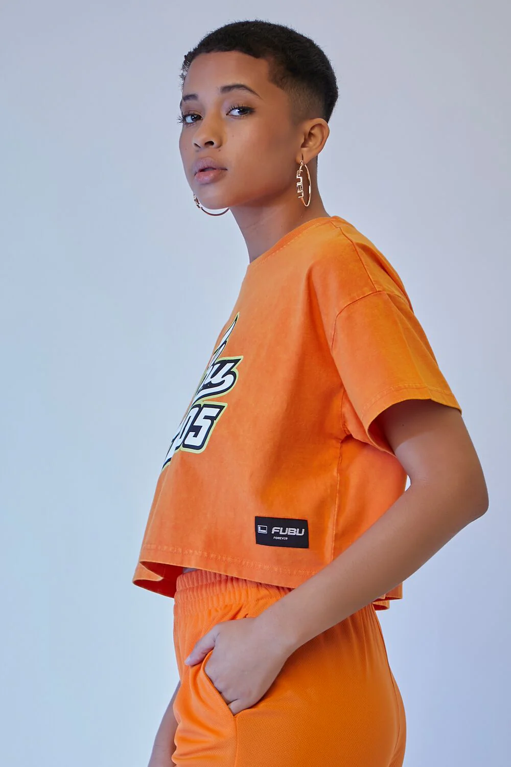 Cropped FUBU 05 Graphic Tee - Image 2