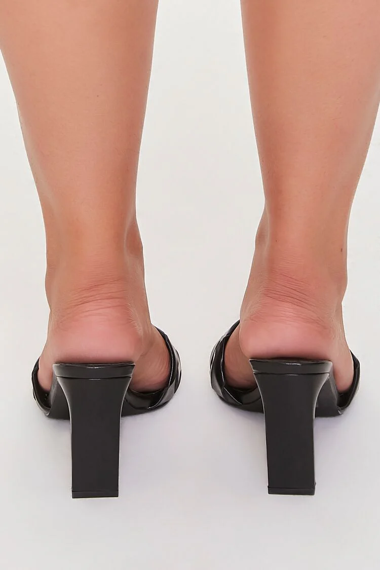 Crosshatch Open-Toe Heels (Wide) - Image 3