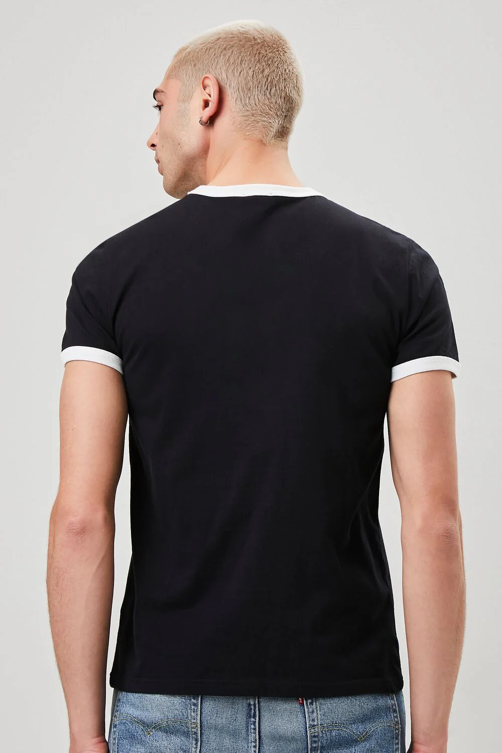 Crew Neck Ringer Tee - Image 3