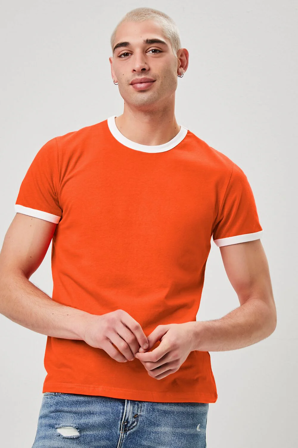 Crew Neck Ringer Tee - Image 5