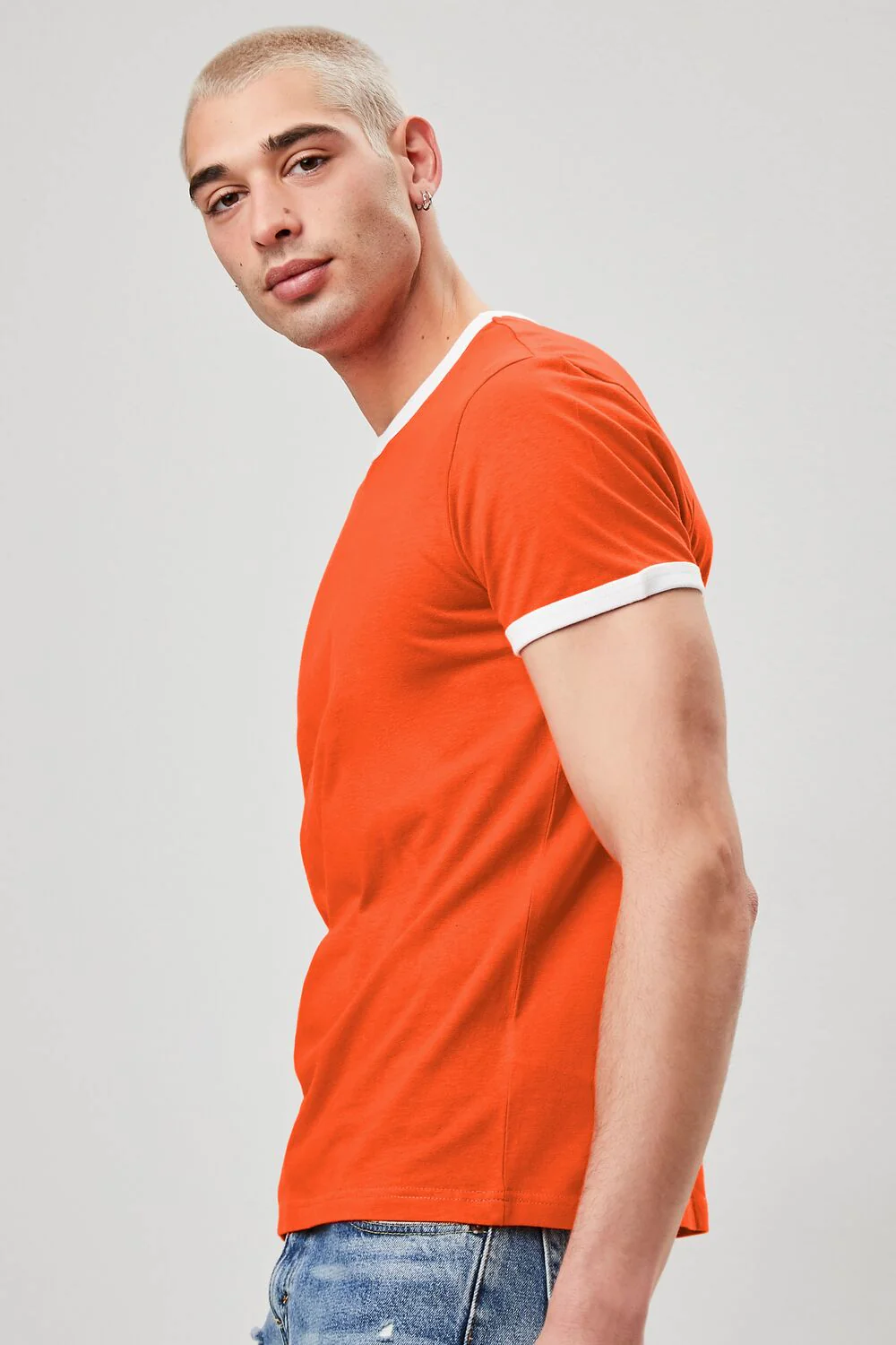 Crew Neck Ringer Tee - Image 6