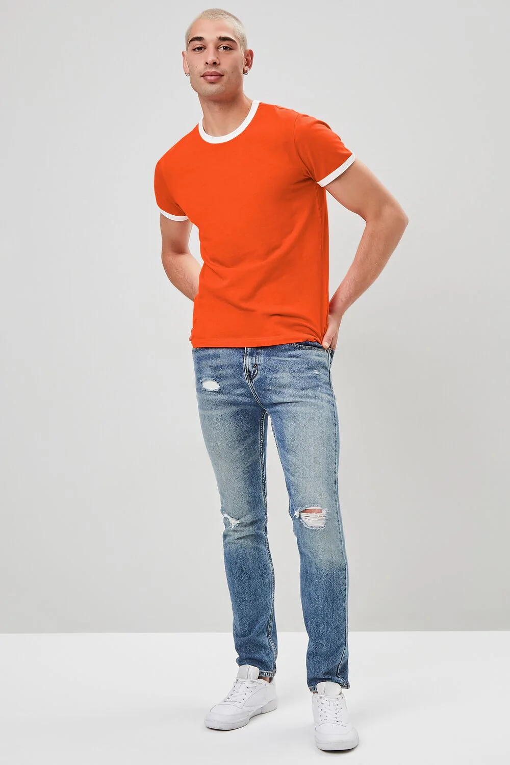 Crew Neck Ringer Tee - Image 8