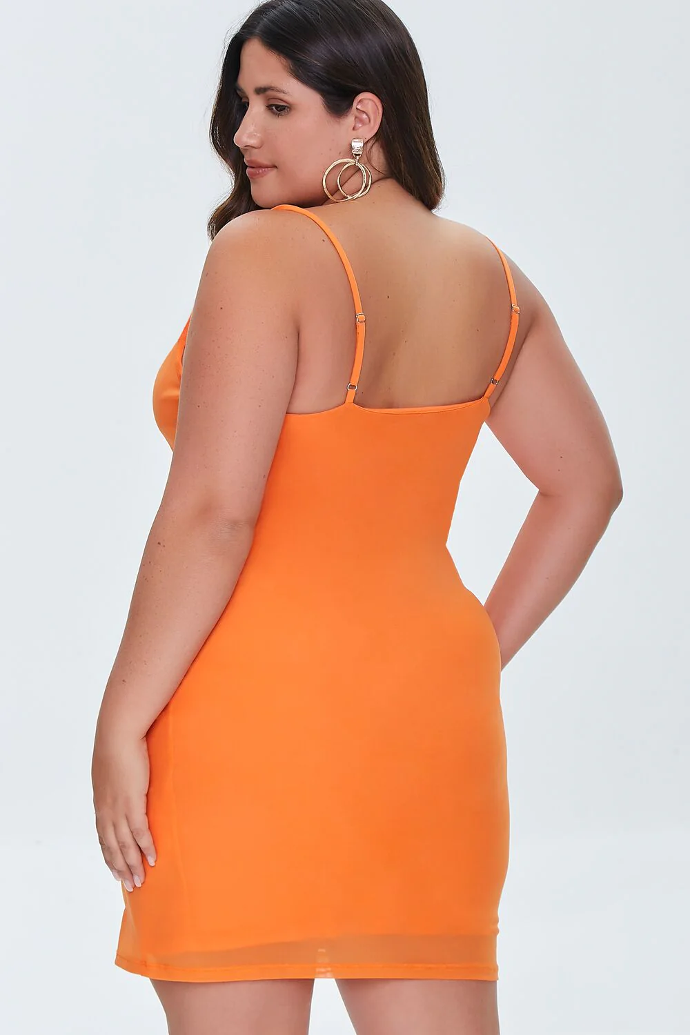 Plus Size Cowl Mini Dress - Image 3