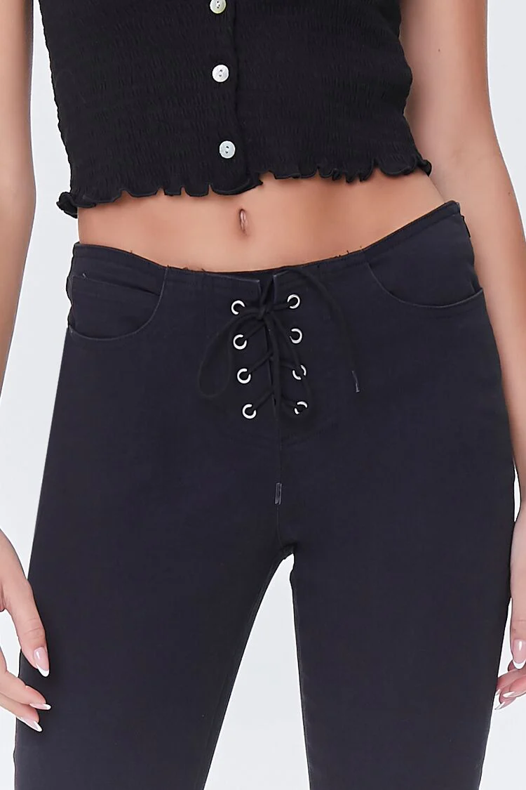 Corduroy Lace-Up Pants - Image 5