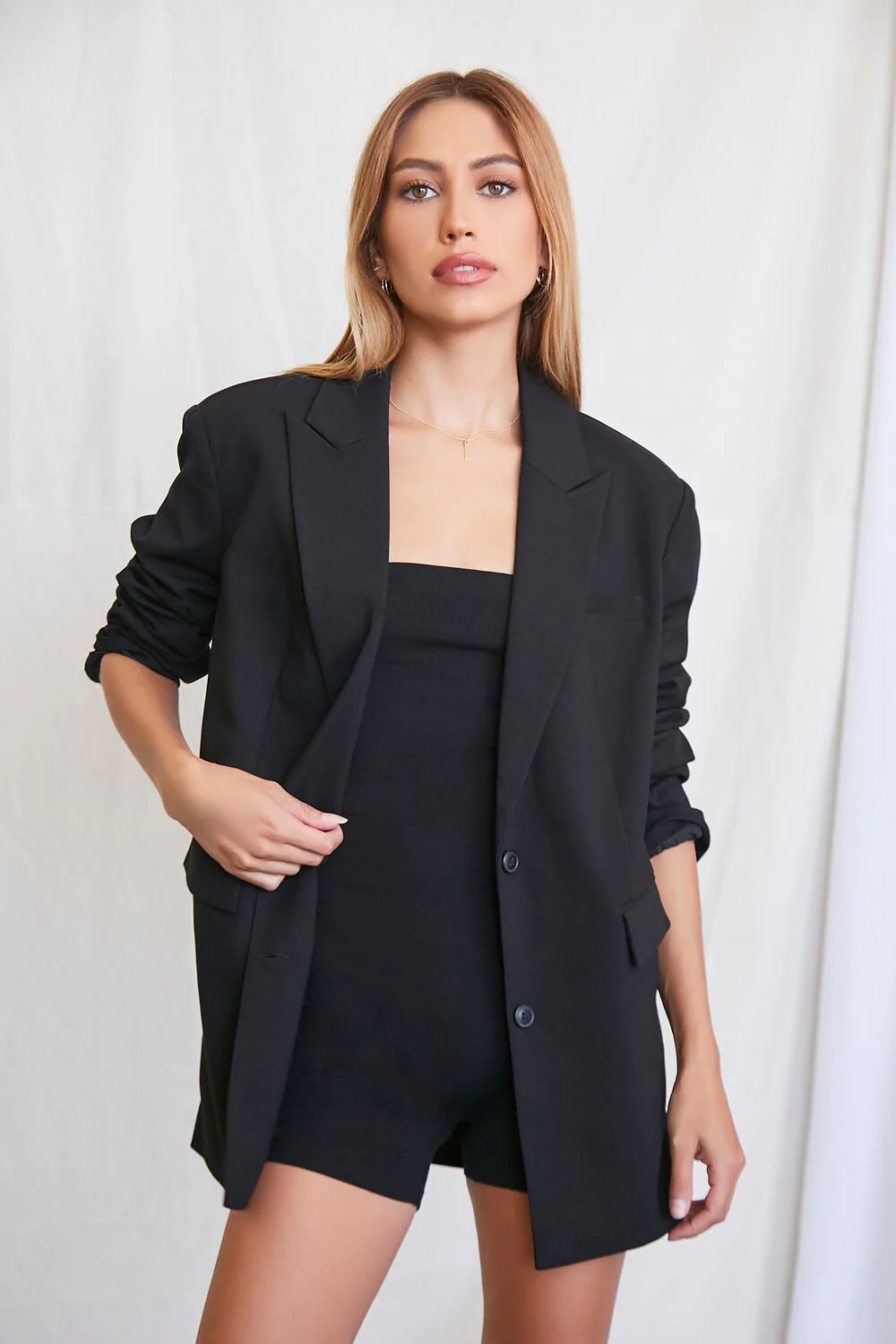 Oversized Single-Breasted Blazer - Image 6