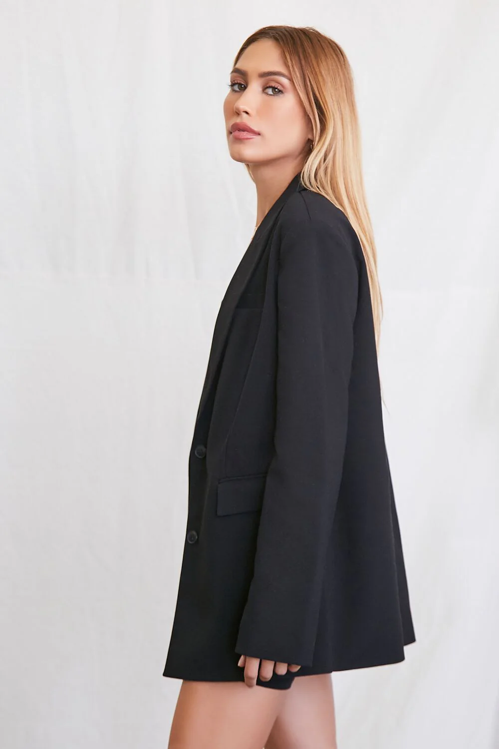 Oversized Single-Breasted Blazer - Image 7