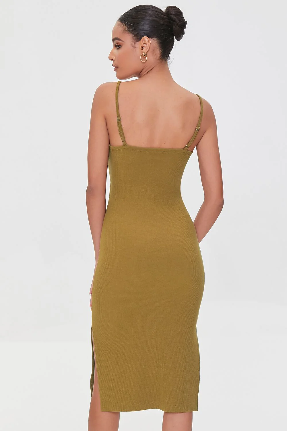 Crisscross Ribbed Knit Dress - Image 3