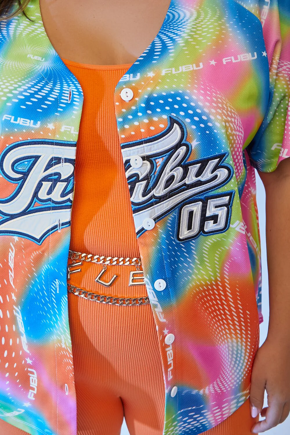 Plus Size FUBU Baseball Jersey - Image 5