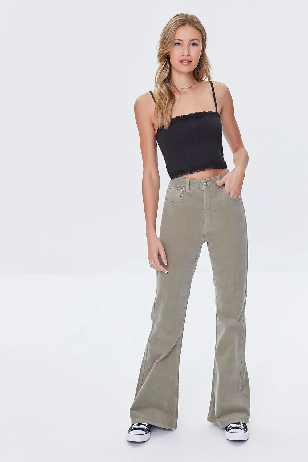 Corduroy Flare Pants - Image 5