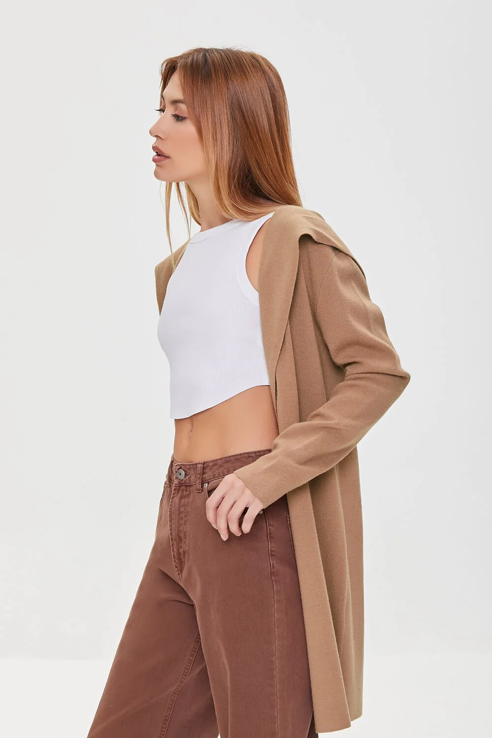 Open-Front Cardigan Sweater - Image 2