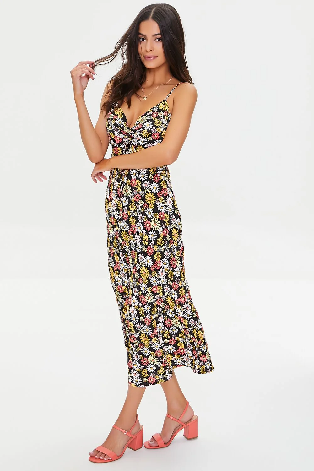 Floral Print Midi Dress - Image 2