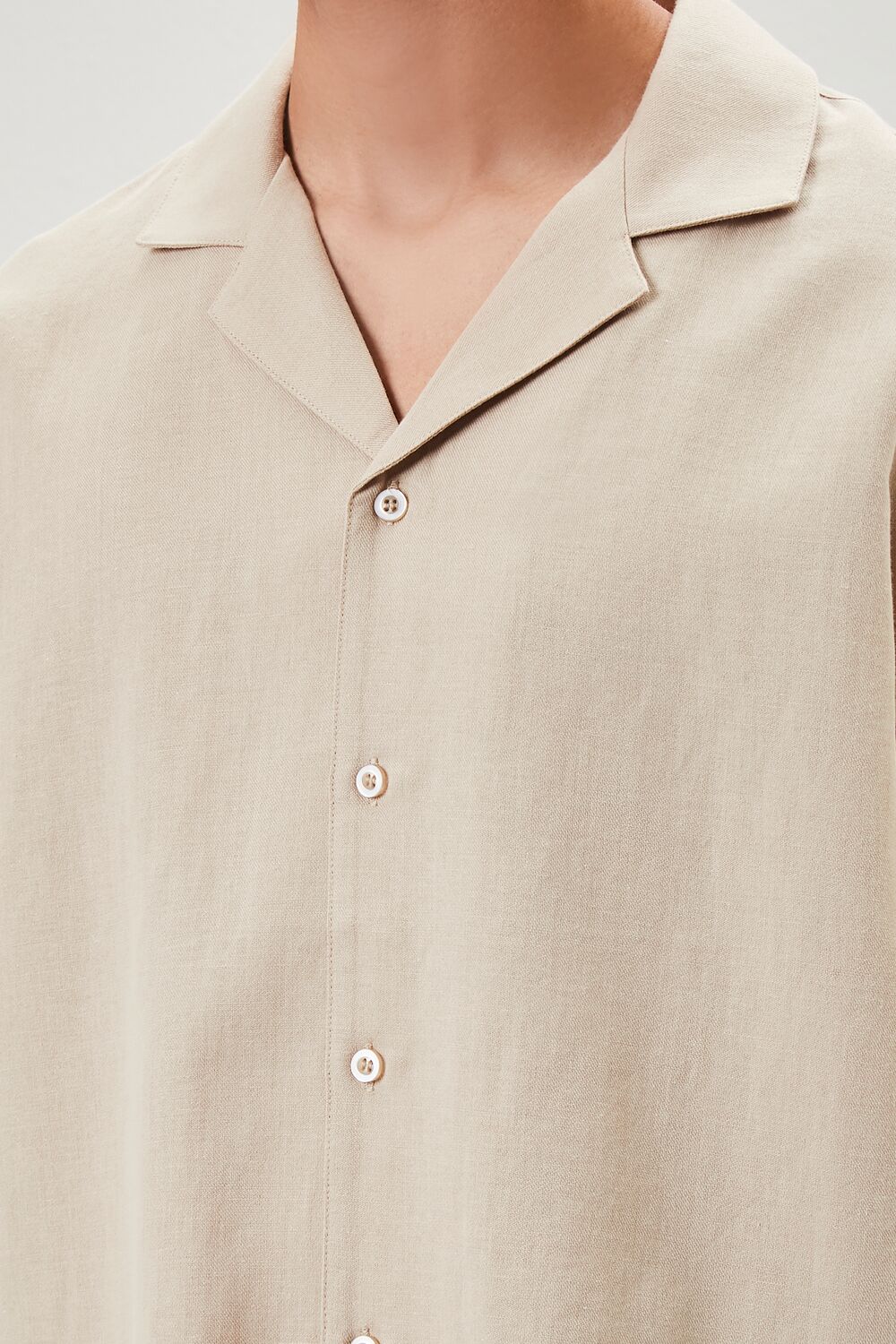 Cuban Collar Linen-Blend Shirt - Image 5