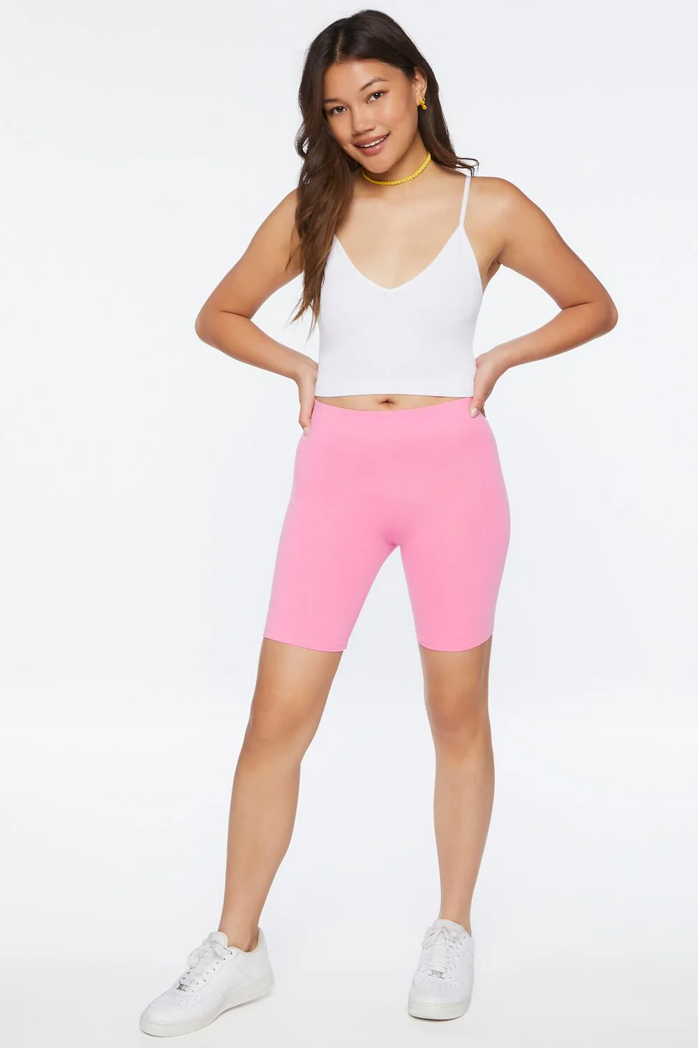Basic Cotton Biker Shorts - Image 10