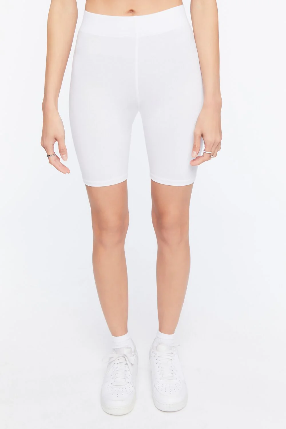 Basic Cotton Biker Shorts - Image 2