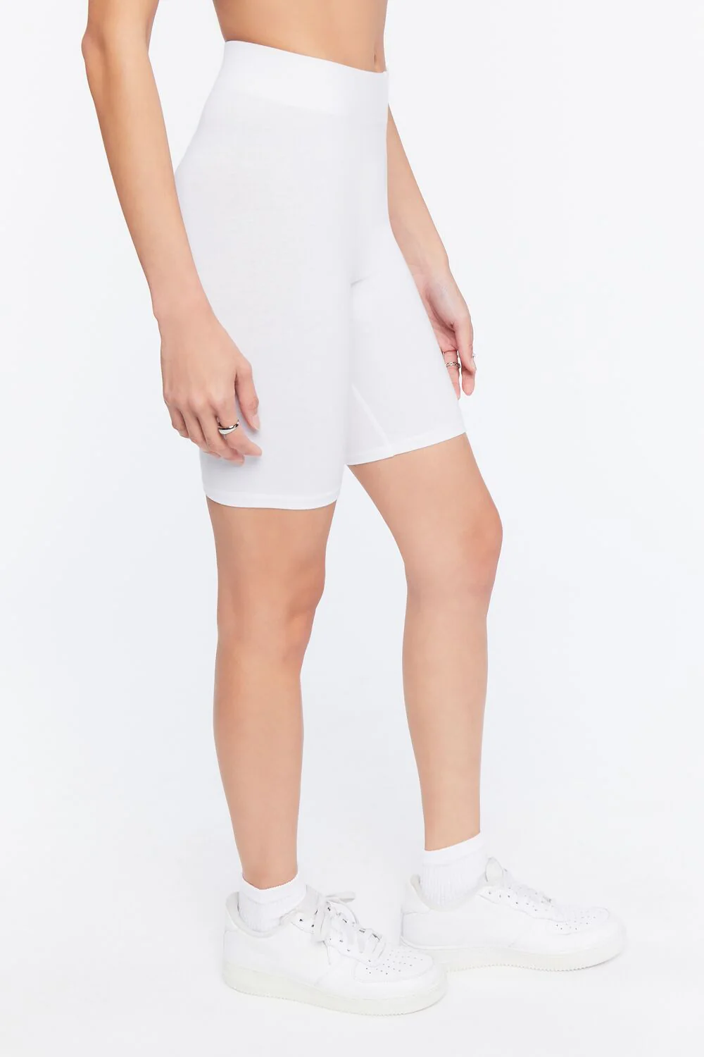 Basic Cotton Biker Shorts - Image 3