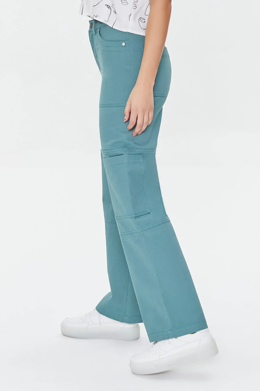 Twill High-Rise Pants - Image 3
