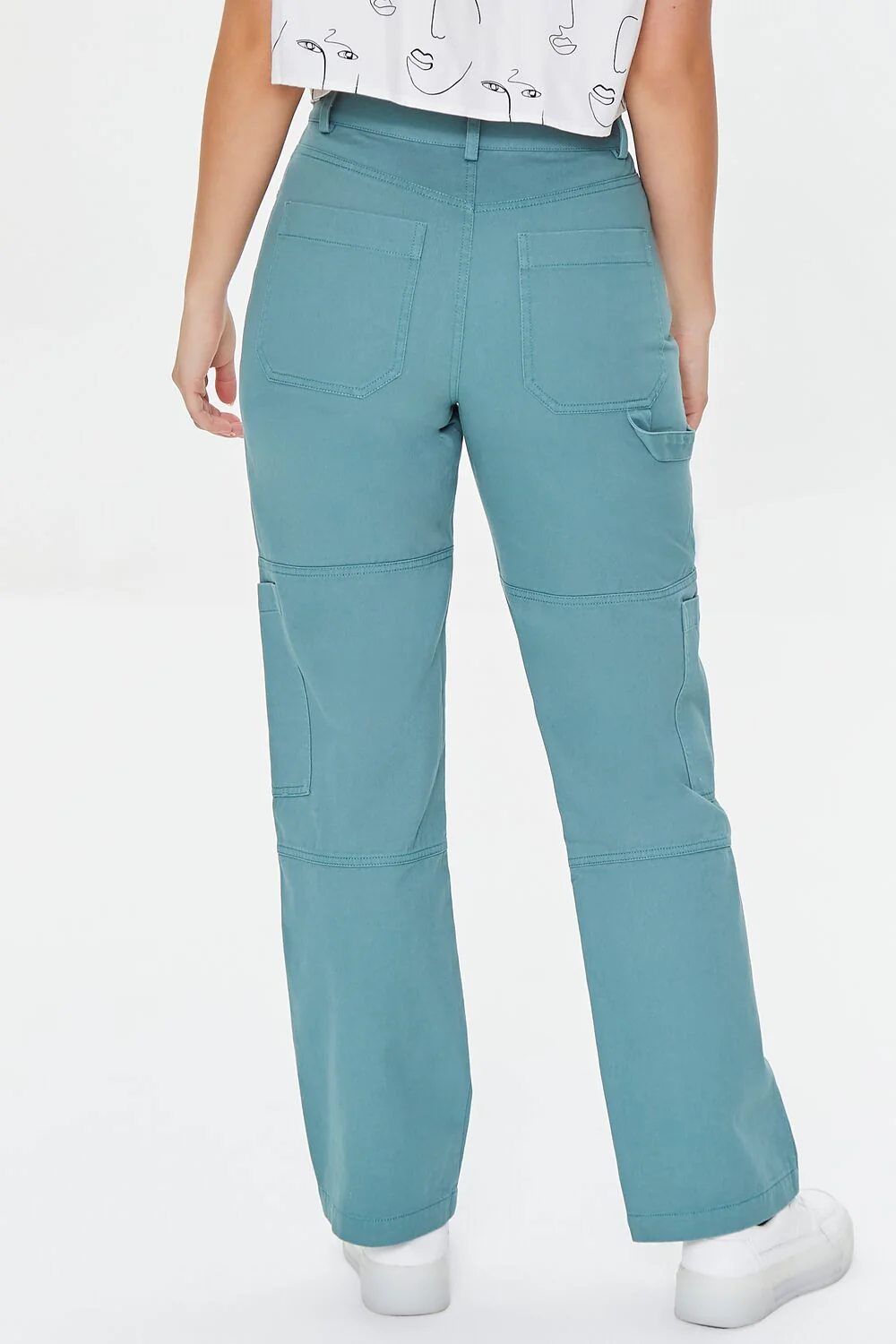 Twill High-Rise Pants - Image 4