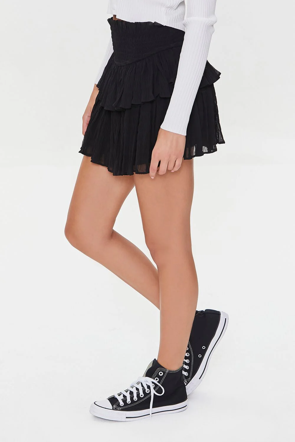 Tiered Ruffle Mini Skirt - Image 3
