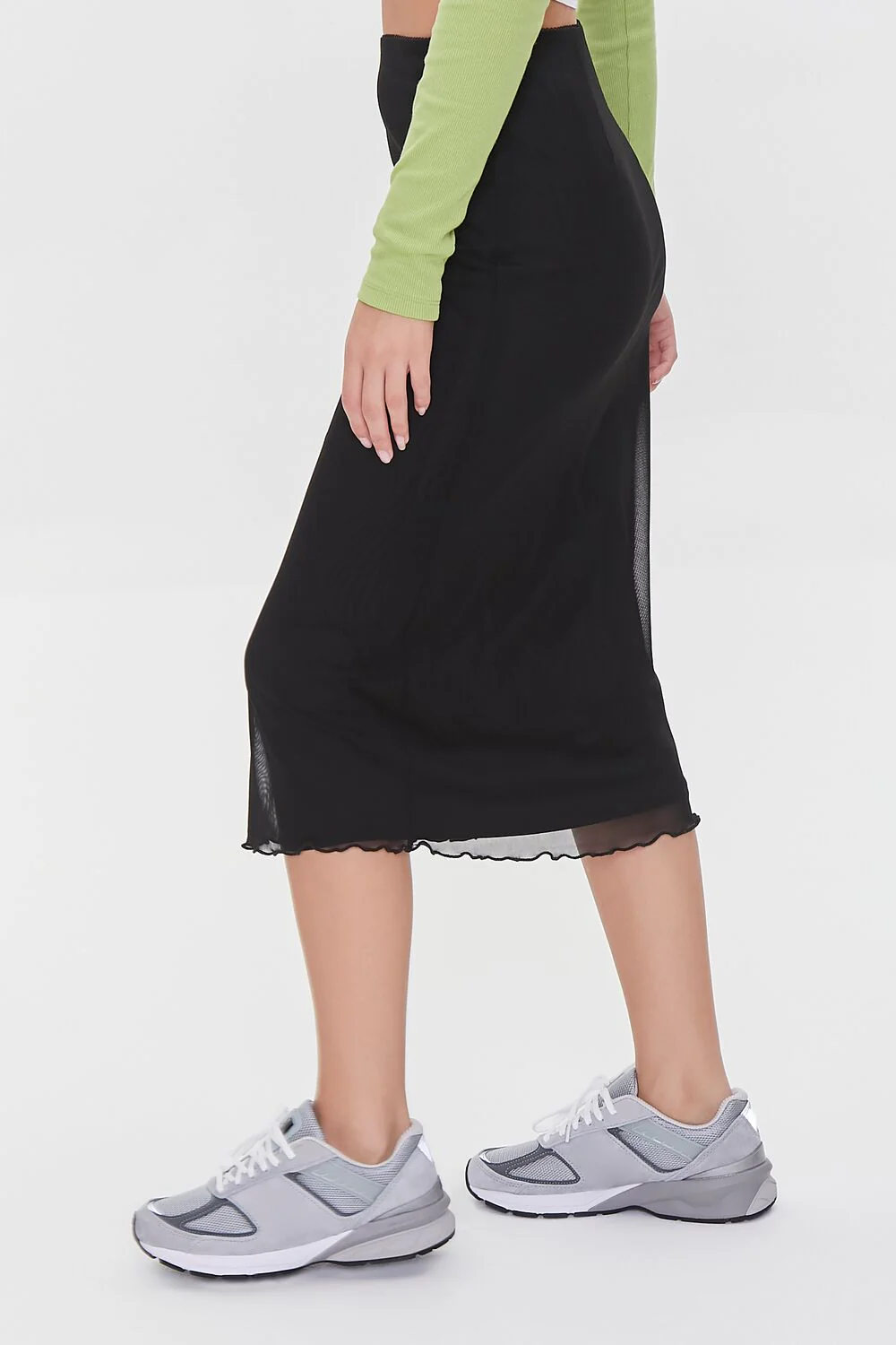 Lettuce-Edge Mesh Skirt - Image 3