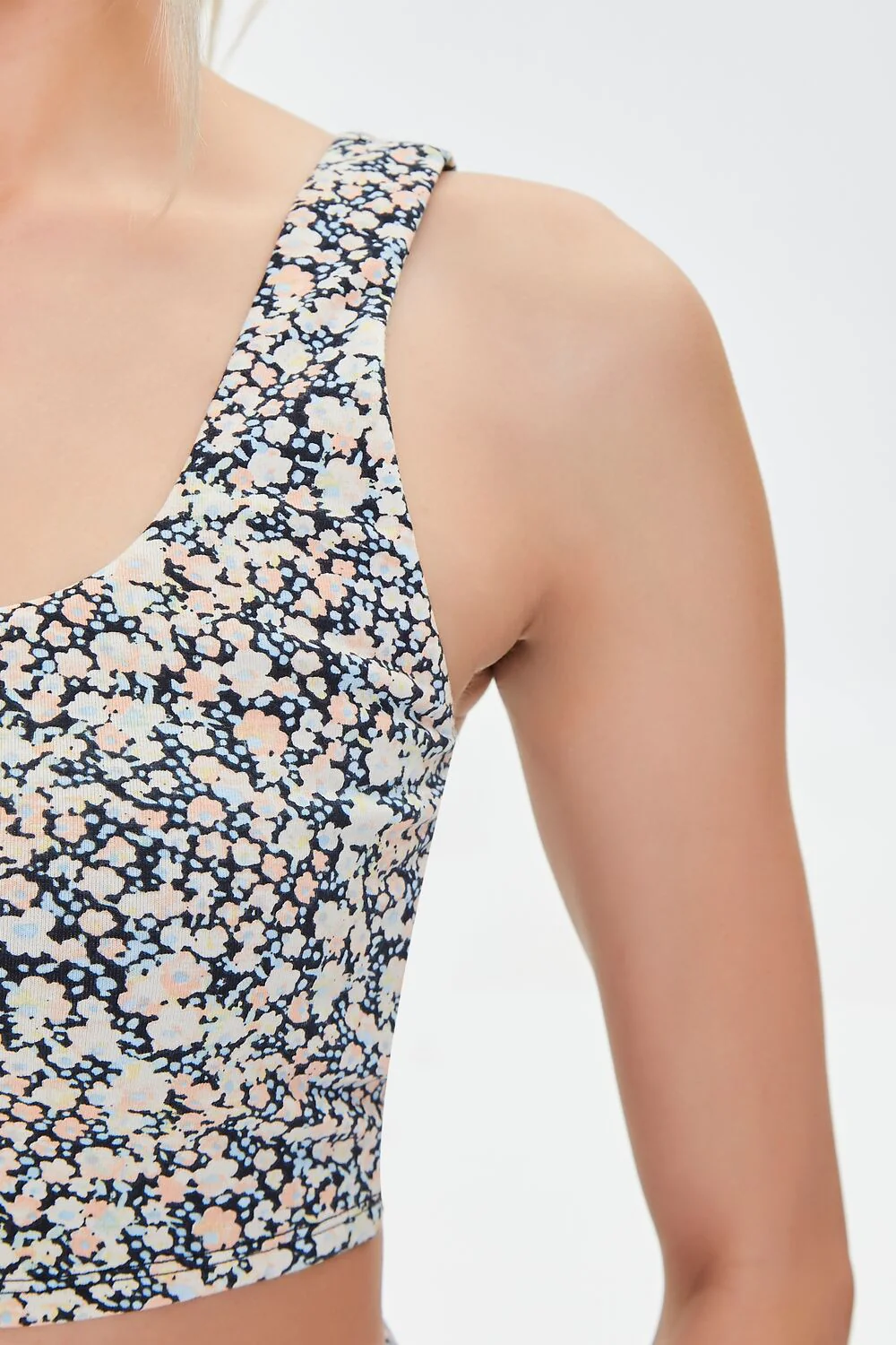 Ditsy Floral Longline Sports Bra - Image 5