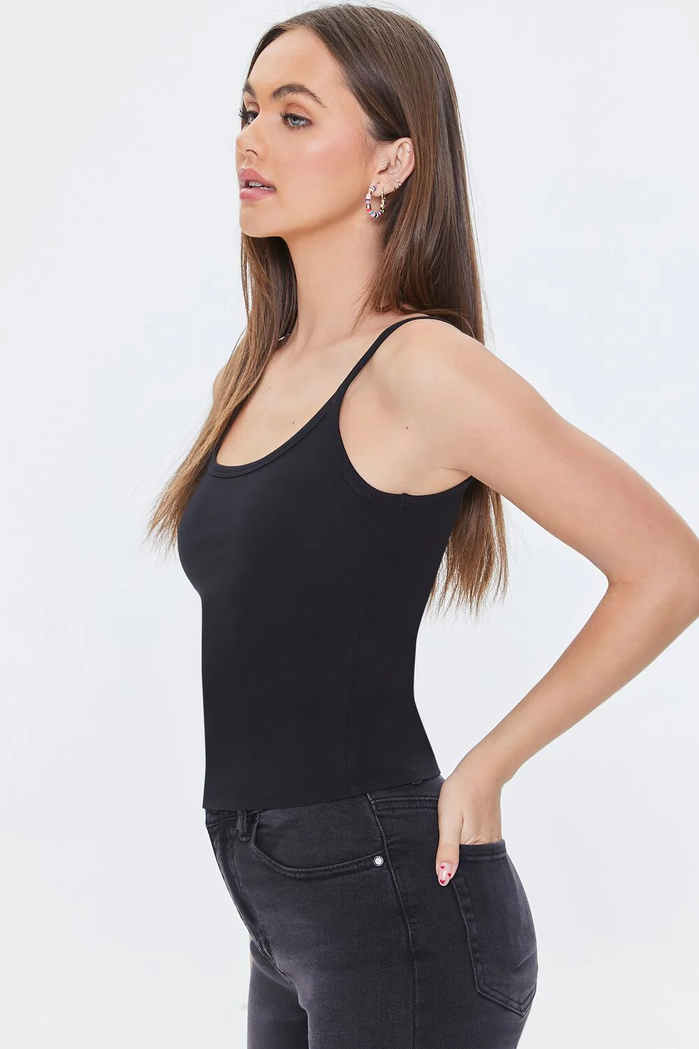 Basic Organically Grown Cotton Cami - Image 2