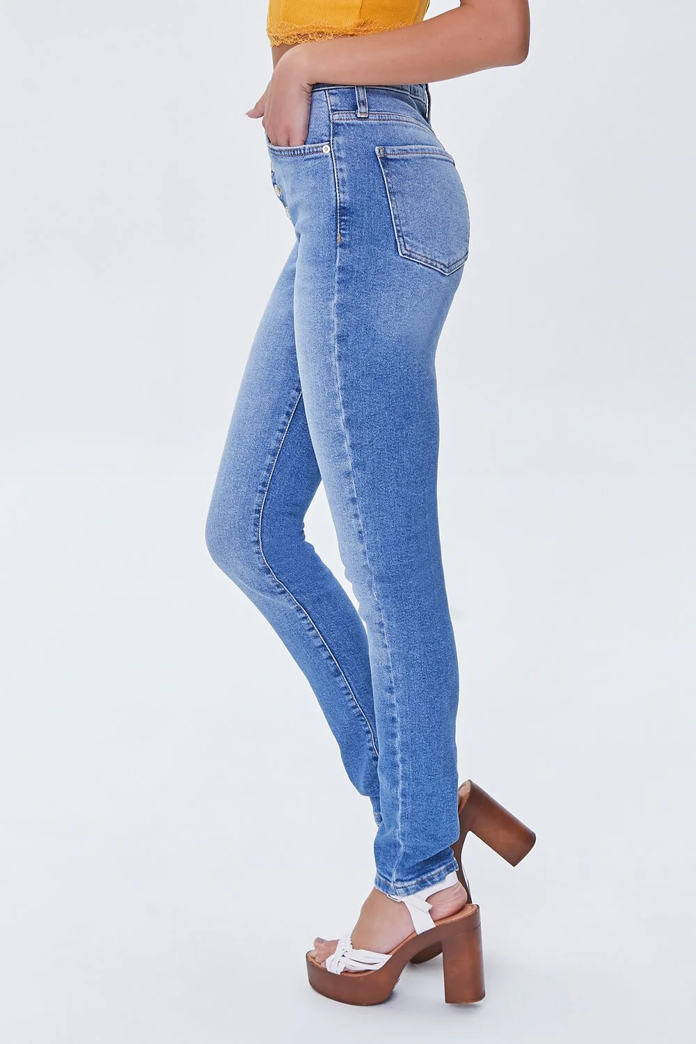 Skinny High-Rise Long Jeans - Image 3