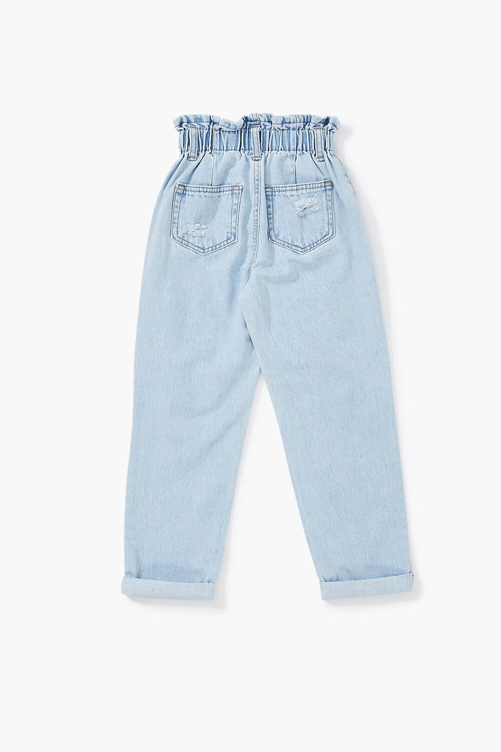 Girls Distressed Paperbag Jeans (Kids) - Image 3